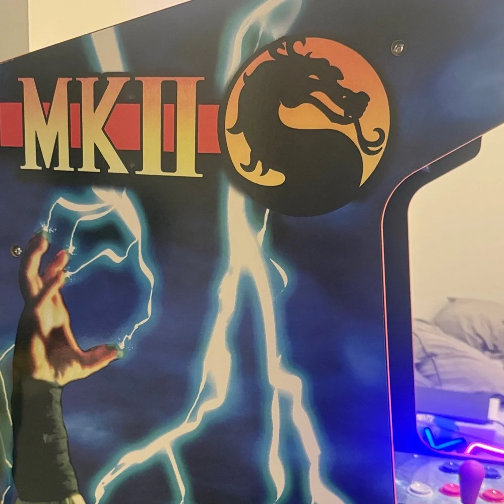 Mortal Kombat II Arcade Machine - Black and Red